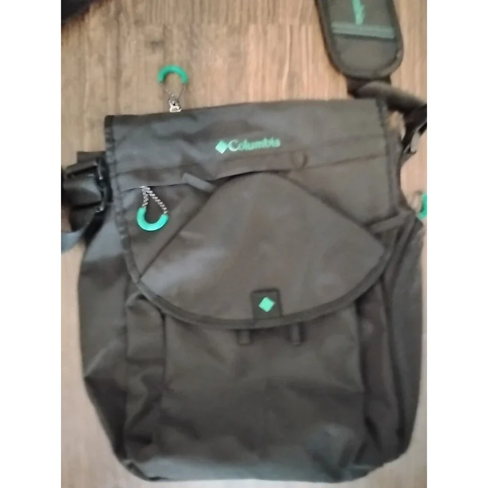 Columbia CrossBody Messenger Diaper Bag Unisex Black 12
